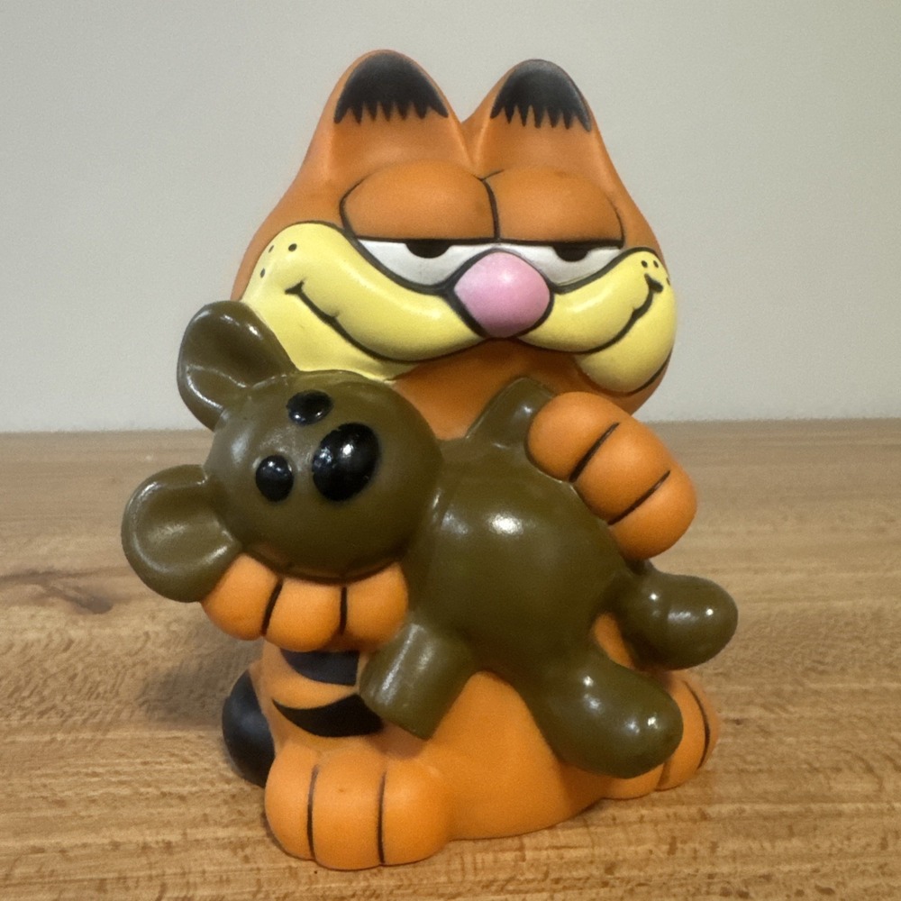 VTG  1978-1981 Garfield Feed The Kitty Piggy Bank Enesco Pooky Bank Plastic